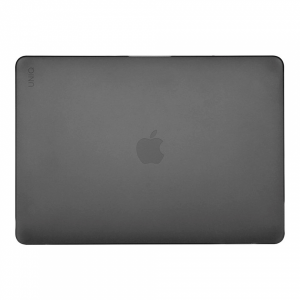 Чехол из эко-кожи Uniq Claro совместимый с Macbook Air 13 (M2/M3/M4 2022-2025) серый