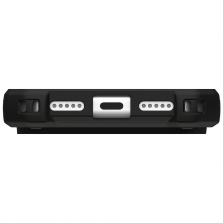 Противоударная накладка UAG MONARCH PRO с Magsafe с защитой на модуль камеры совместимая с 18 Pro Max/17 Pro Max черо-синяя - фото 4