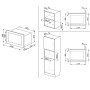 Встраиваемая микроволновая печь SMEG FMI020X