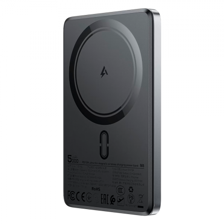 Внешний аккумулятор AceFast М8 MagSafe 5000 mAh 18W черный ССС - фото 2