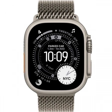 Apple Watch Ultra 3 (2025) GPS + Cellular, 49 мм, корпус из титана, ремешок Titanium Milanese Loop (L) цвета natural titanium (натуральный титан) MF0E4 - фото 2