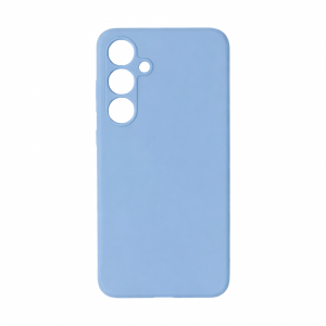 Накладка Silicone Case совместимая с Samsung S25 Plus/S24 Plus голубая MG