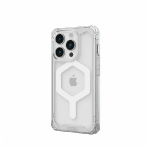 Противоударная накладка UAG Plyo MagSafe белый совместимая с iPhone 15 Pro прозрачная 