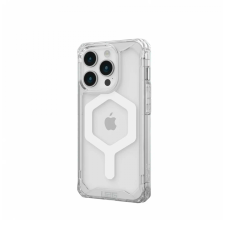 Противоударная накладка UAG Plyo MagSafe белый совместимая с iPhone 15 Pro прозрачная  - фото 2