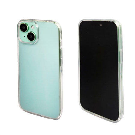 Пластиковая накладка Kzdoo Guardian совместимая с Apple iPhone 15 Plus прозрачная - фото 2
