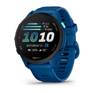 Умные часы Garmin Forerunner 70 43mm Amoled синие с синим силиконовым ремешком (010-04307-15) Тайвань