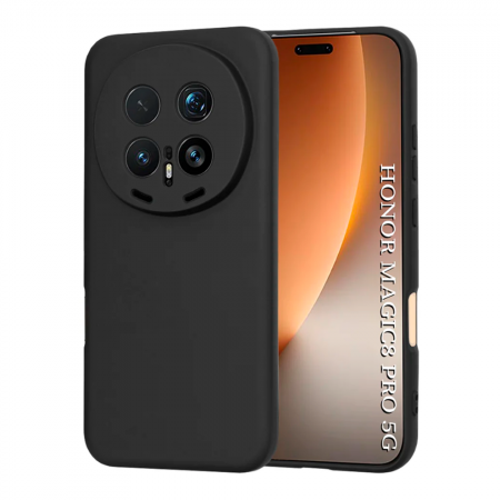 Силиконовая накладка Partner совместимая с Honor Magic8 Pro черная