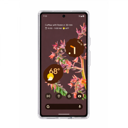 Силиконовая накладка для Google Pixel 6 Pro прозрачная - фото 2