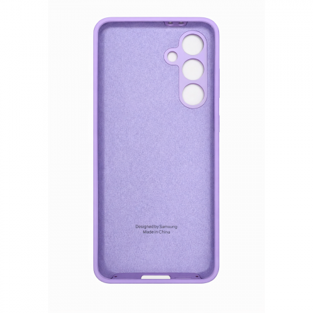 Накладка Silicone Case совместимая с Samsung S24 FE лавандовая (SC) - фото 2
