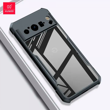 Противоударная накладка Xundd для Google Pixel 8 Pro прозрачная с черными бортами - фото 7