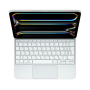 Чехол-клавиатура Apple Magic Keyboard Touchpad (MWR03 ) совместимая с iPad Pro 11" (2024/2025) (русская гравировка) White (белая)