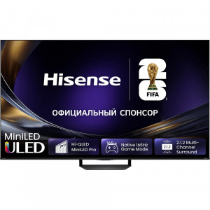 Телевизор Hisense 75" 75U7S PRO (2026) 75", 4K UltraHD, 3840x2160, Hi-QLED MiniLED, 165 Гц, HDR, SmartTV, HomeOS ЕАС