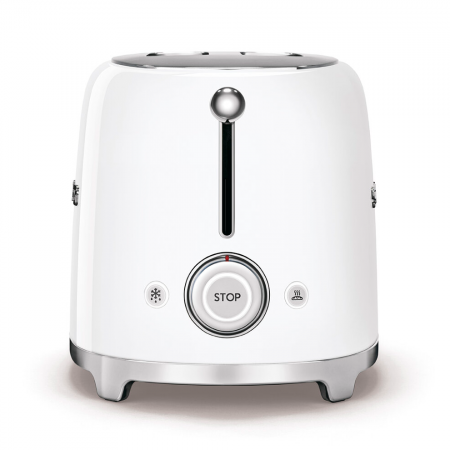 Тостер SMEG TSF01WHEU, 2 ломтика, цвет белый - фото 2