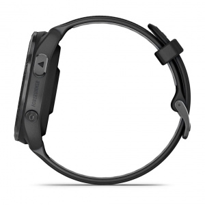 Умные часы Garmin Forerunner 965 AMOLED Black Carbon Gray DLC Titanium Bezel (Черныйчерный ремешок) (010-02809-A0)