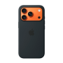 Накладка Silicone Case с MagSafe совместимая с iPhone 17 Pro Max черная LB