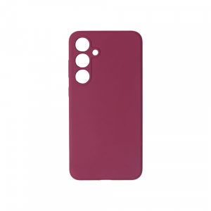 Накладка Silicone Case совместимая с Samsung S25 Plus/S24 Plus бордовая MG
