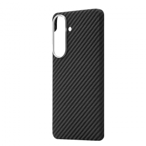 Кевларовая накладка Monocarbon Case с MagSafe совместимая с Samsung Galaxy S26 черная