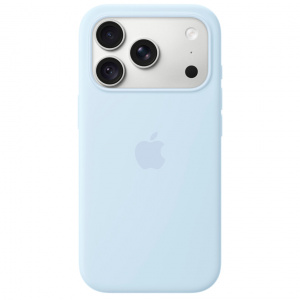 Чехол Apple iPhone 18 Pro Max Silicone Case с MagSafe Crisp Blue (светло-голубой)
