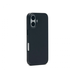 Накладка из эко-кожи Kzdoo Mag Noble Collection совместимая с iPhone 16 Plus черная