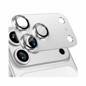 Защитное стекло на модуль камеры WIWU Armor Deck Lens Protector совместимое с iPhone 17 Pro Max Silver (серебро)