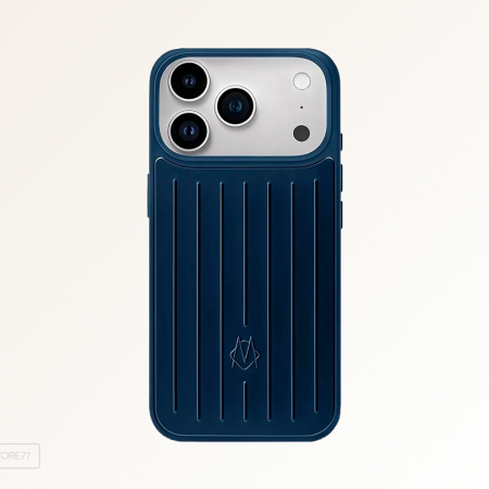 Противоударная накладка Rimowa совместимая с iPhone18 Pro/ 17 Pro синяя