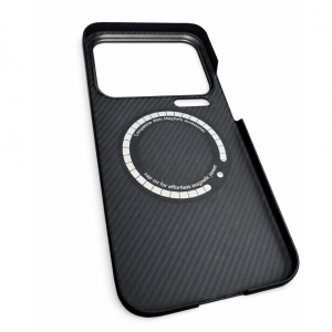 Противоударный чехол Cabal Kevlar Case Ultra-Slim Smal Weave совместимый с Ксиаоми 17 Pro Max черный
