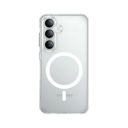 Противоударная накладка Cabal Premium Clear Case c MagSafe для Samsung Galaxy S24 FE прозрачная