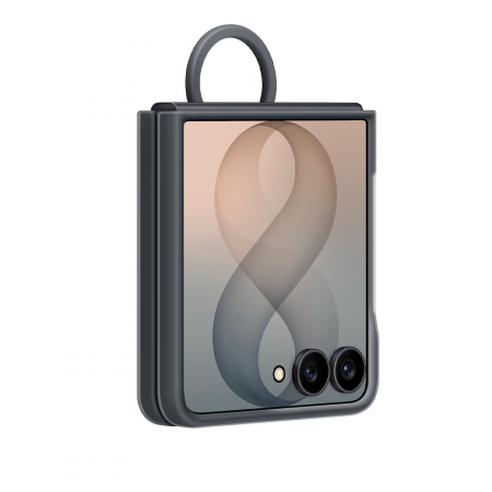 Чехол-накладка Samsung Silicone Ring Magnet Case Galaxy Z Flip8 (EF-EF776) черный - фото 4