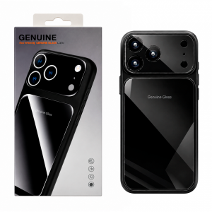 Пластиковая накладка Genuine совместимая с iPhone 18 Pro Max/17 Pro Max черная