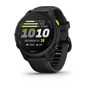 Умные часы  Garmin Forerunner 70 43mm Amoled черный с черным силиконовым ремешком (010-04307-10) Тайвань