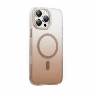 Пластиковая накладка Keephone Aurora Pro с MagSafe совместимый с iPhone 16 Pro натуральный титан