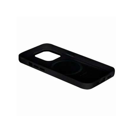 Накладка из эко-кожи Kzdoo Noble Collection совместимая с iPhone 16 Pro черная - фото 3