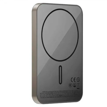 Внешний аккумулятор Momax Q.Pass Qi2 с MagSafe 5000 mAh титан CCC - фото 2