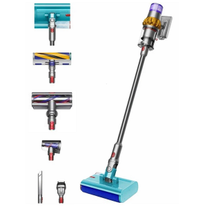 Вертикальный пылесос Dyson V15s Detect Submarine золото/никель (6 насадок)  (насадка с лазером)