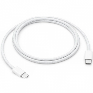 Кабель совместимый с Apple Type-C/Type-C плетеный 60Вт 1м (MW493ZE) белый SZ