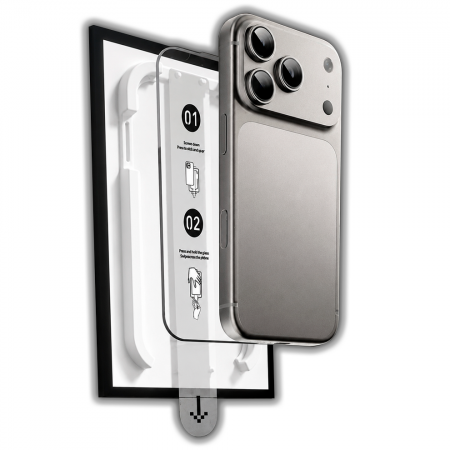 Защитное стекло с апликатором SupGlass Smart Magic Box совместимое с с iPhone 16 Pro/17/17 Pro