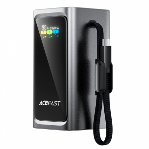 Внешний аккумулятор ACEFAST M33 20000 mАh 100w с кабелем Type-C Blue (черный)