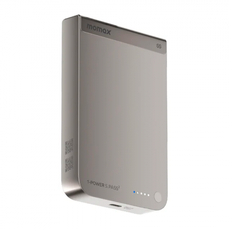 Внешний аккумулятор Momax S.Pass2 с MagSafe 10000 mAh 25w титановый CCC