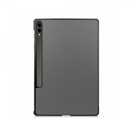 Чехол-книжка для Samsung Galaxy Tab S10+/S9+  на пластиковом основании серый 12.4" - фото 2