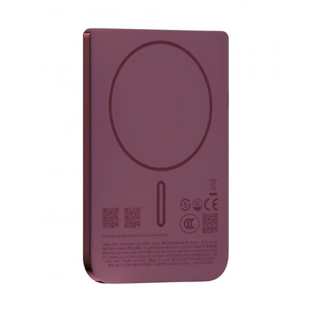 Внешний аккумулятор Momax S.Pass Air с MagSafe 5000 mAh розовый CCC - фото 3