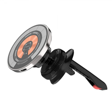 Автомобильный держатель NOXO HDN-7 Magnetic Wireless на воздуховод черный - фото 3