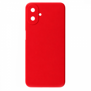Накладка Silicone Case совместимая с Samsung A07 (SC) красная