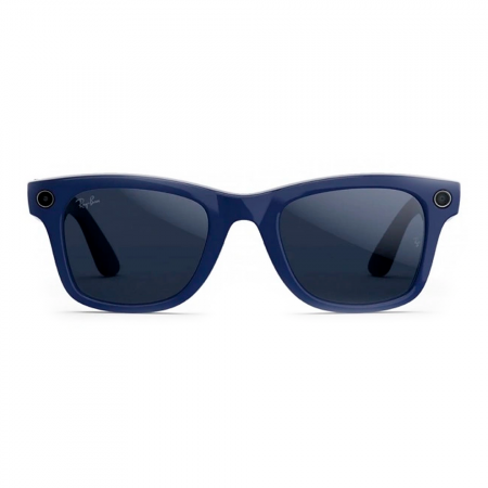 Ray Ban Meta Wayfarer (Gen2) RW4012 Shinny Cosmic Blue/Transitions saphire (глянцевая космически-синяя рамка/синий фотохром) L дефект пластика - фото 2