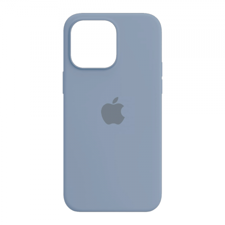 Накладка Silicone Case с MagSafe совместимая с iPhone 16 Pro Max голубая LB