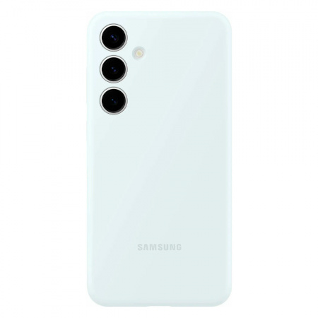 Накладка Silicone Case совместимая с Samsung S25/S24 белый SZ