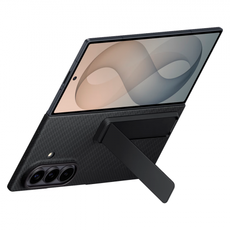 Чехол-накладка+пленка Samsung Carbon Standing Case Galaxy Z Fold8 Ultra (EF-XF976) черный - фото 4