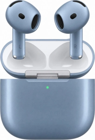 Apple AirPods 5 Беспроводная зарядка (с шумоподавлением) Pro Blue (серебристо-синие)