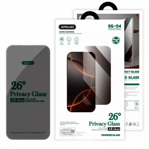 Конфидециальное защитное стекло SUPGLASS SG-04 совместимое с iPhone 18 Pro