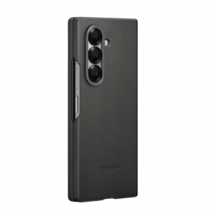 Кожаная накладка Kindsuit Case совместимая с Samsung Galaxy Z Fold 7 серая LB