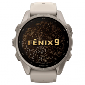 Умные часы Garmin Fenix 9 43mm AMOLED Sapphire Titanium with Fog Gray Silicone (Титан с дымчато-серым силиконовым ремешком) (010-04761-05)